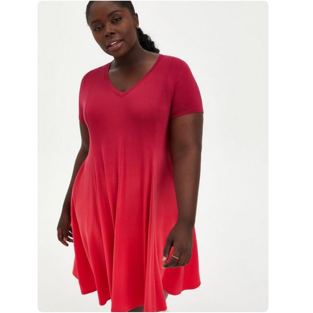 Torrid Mini Super Soft Trapeze Dress